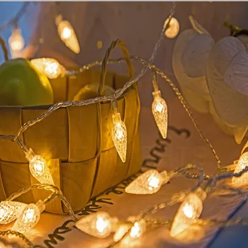 10/20/30/50/100M Zemeņu Stila C6 LED String Light Vainags Ziemassvētku Pasaku Lampas Puse Jauno Gadu Festivāla Mājas Dārzā Decoratio