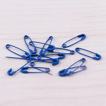 100pcs /daudz Zilo Krāsu 19mm Daudzfunkciju Metāla Drošības Pin Etiķetes Pin Apģērba šūšana rīks