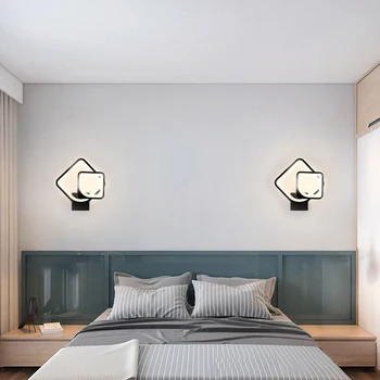 Apgrozības 27W led sienas lampas modernās viesistabas eju kāpņu laukumā lampas guļamistabas gultas 3 gaismas krāsu maināms sienas gaismas