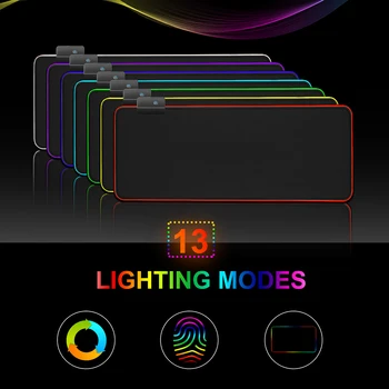Gaismas RGB LED Gaismas, galda Spēļu Peles Paliktņa Spilvenu Datoru Piederumu