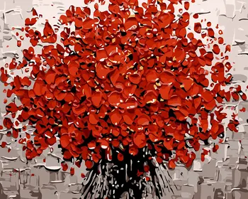 GLymg Dimanta Glezniecības Pilnībā Urbt Sarkanu Ziedu, Kvadrātveida Dimanta Rhinestones Izšuvumi Sienas Uzlīmes Mozaīkas Eiropas Mājas Dekoru