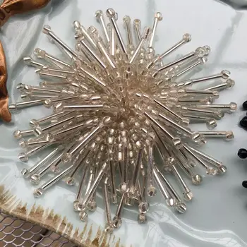Izsmalcinātu string 3D ziedu Caurules krelles uzšūtas auduma uzlīmes DIY Roku darbs rīsu lodītes aplikācijas džemperis mētelis galvas rotu materiāli