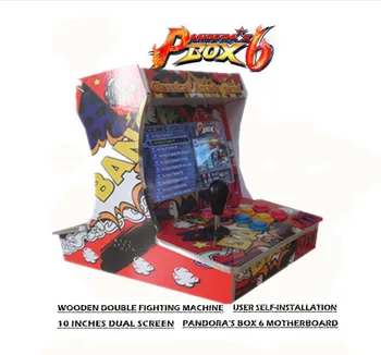 Jaunu Pandora Box 9D 2500 1 Koka divguļamā spēlētāji, kas cīnās arcade bartop mini arcade machine ministru kabineta 。Plug and Play