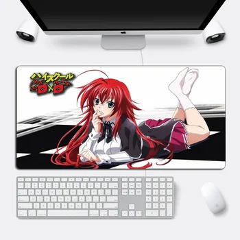 Liela vidusskolas DXD Anime Peles Paliktņa Spēlētājs 60x30cmOtaku XXL Seksīga Meitene Gaming peles paliktnis Slēdzenes Malas Gumijas Izturīgs Datoru Mat