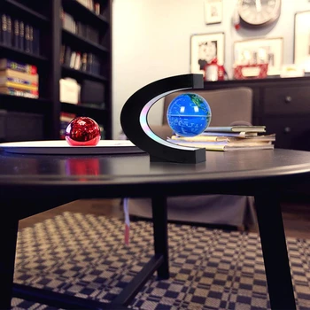 Magnētiskā Levitation 3D LED Gaismas Nakts gaisma guļamistaba dekori galda Lampas Bērnu Ziemassvētku Dāvanu, Dzīvojamā istaba darbvirsmas idejas, dekoratīvās lampas