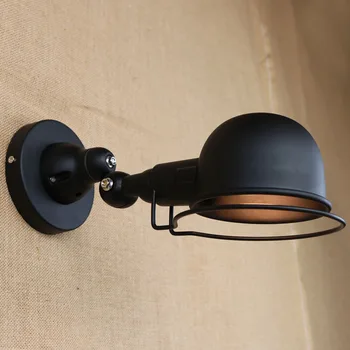 Regulējami Roku Retro Sienas Lampas Vintage Mājas Apgaismojums LED Edison Bēniņi Rūpniecības Sienas Sconce Appliques Murale Mizots