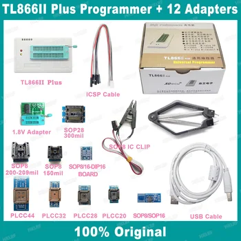 XGECU TL866II Plus + 12 preces Universālā BIOS Nand Programmētājs Labāk nekā EZP2019/2010/2013/TL866A/TL866CS